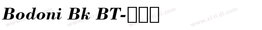 Bodoni Bk BT字体转换